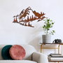 Wallity Mountain - 3 Escultura de pared de metal Multicolor